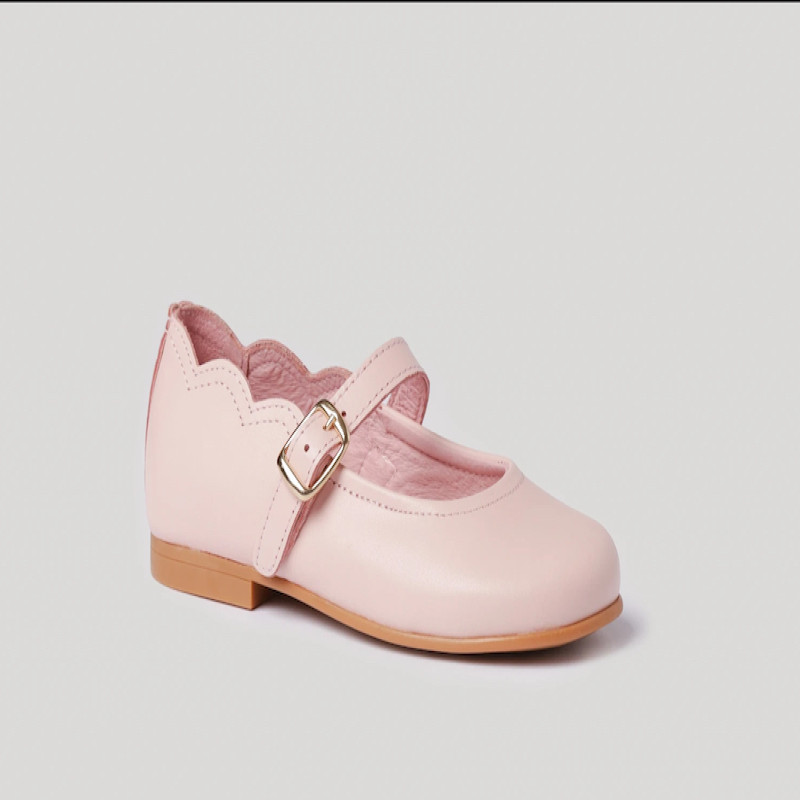 Made in Spain Ballerina NAPPA Leather SUPERFLEX ROSA EU25-EU31 Pink